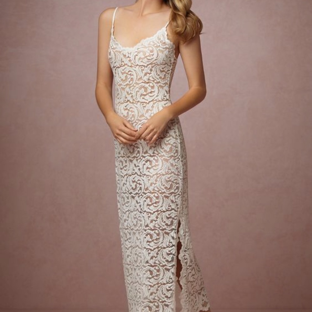 Natori for BHLDN Ivory Corinthia Lingerie Gown